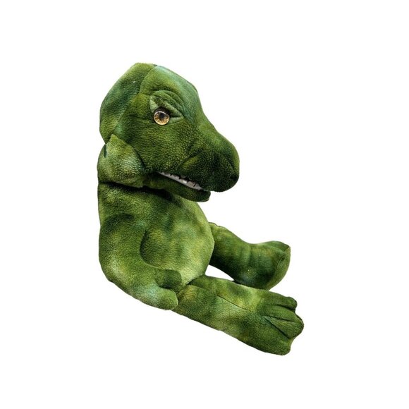 Build-A-Bear Workshop Green T-Rex Dinosaur 16" Plush Puppet BABW - Picture 6 of 7